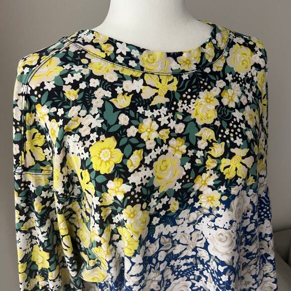 FREE PEOPLE Movement Inspire Layer Print Full Bloom Neon - Picture 4 of 7